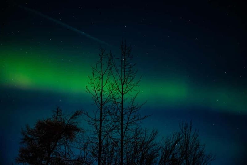 Akureyri: Northern Lights Hunt with Forest Lagoon Entry - What the Aurora may actually look like