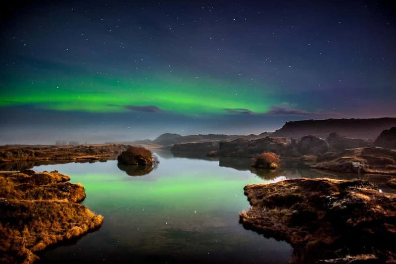 Akureyri: Northern Lights Hunt with Forest Lagoon Entry - Pickup from nine Akureyri locations