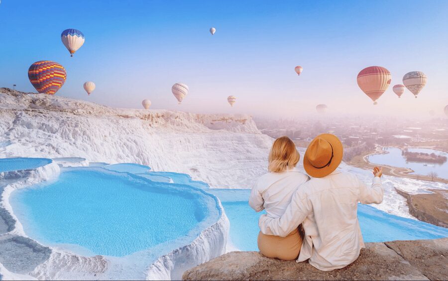 Antalya: Pamukkale Guided Tour With Optional Balloon Flight - Lunch, shops, and the return journey