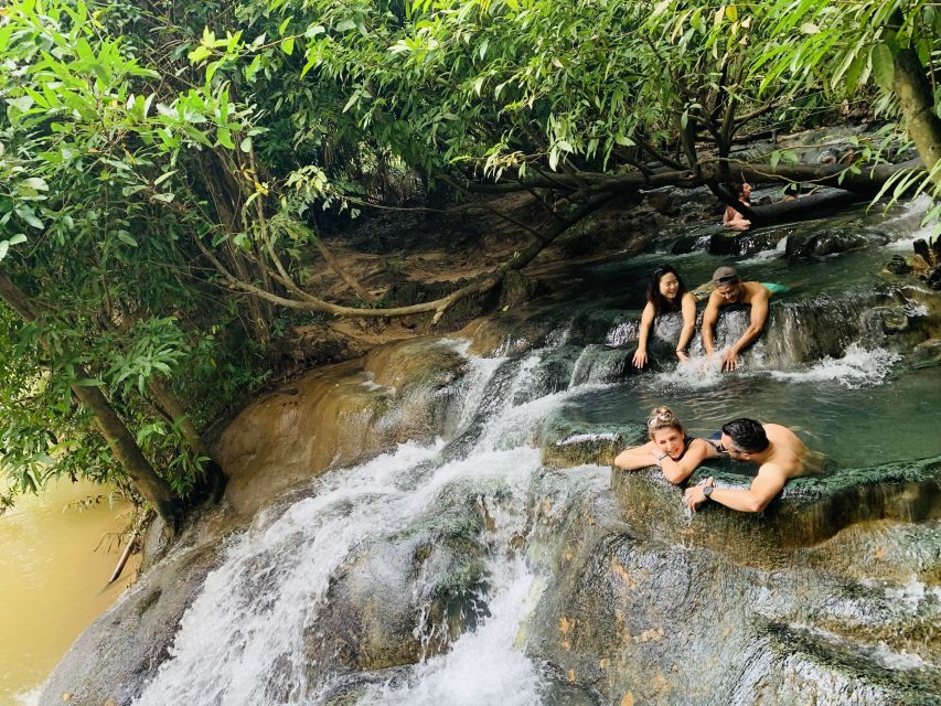 Ao Nang: Hot Spring, Emerald Pool & Tiger Cave Temple Tour - Walking the forest trail to Emerald Pool