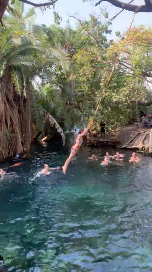 Arusha/Moshi Hot Springs Tour (Chemka) by Kingstone Asilia - A turquoise pool after a rough rural road