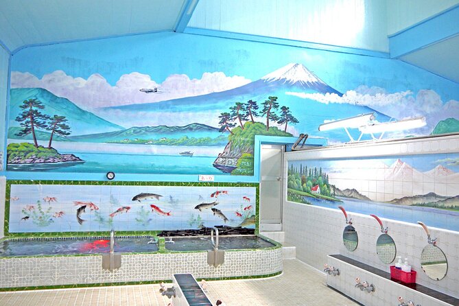 Authentic Onsen Experience Tattoo Friendly Hidden Gem in Shinjuku - The Mount Fuji Mural and a Postwar Custom