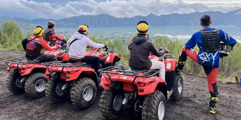 Bali: ATV Batur Sunrise, Lava, Pine Forest and Hot Spring - Black lava, tunnels, and a UNESCO-recognized volcanic area