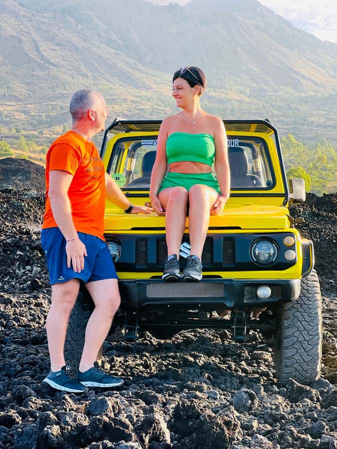 Bali: Day/Sunset Mount Batur 4WD Jeep and Natural Hot Spring - Daytime or sunset on the volcano