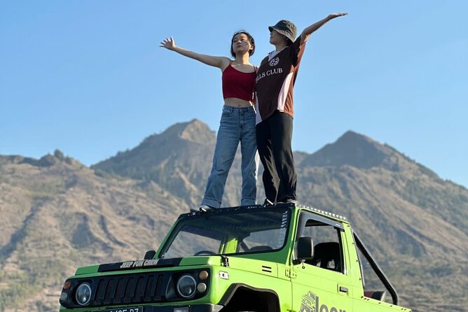 Bali Mount Batur Jeep Sunrise and Black Lava Jeep Tour - Sunrise over an active volcano
