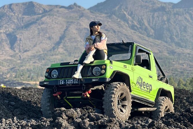 Bali Mount Batur Jeep Sunrise and Black Lava Jeep Tour - Black lava and sand fields after sunrise