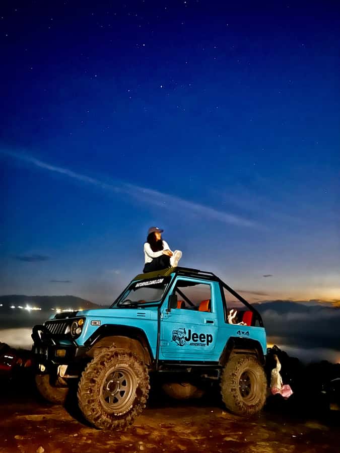 Bali: Mount batur jeep sunrise & natural hot springs - A sunrise ride up Mount Batur instead of a full hike
