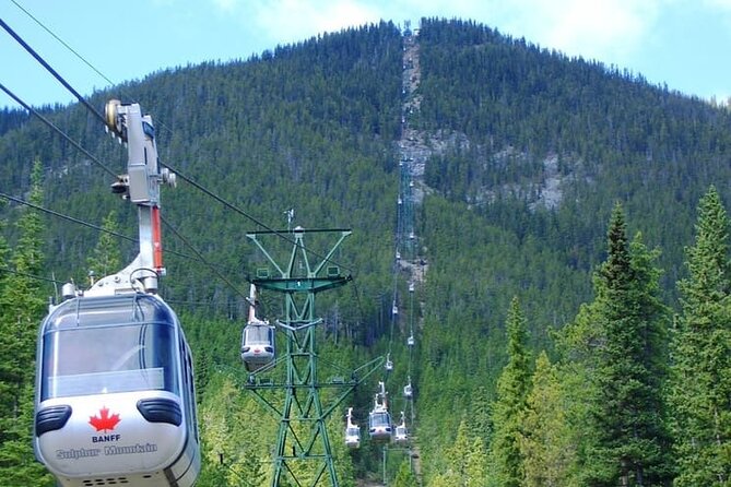 Banff/Canmore:Gondola,Hot Water Spring,Bow Fall,Iconic Lakes Tour - Banff Gondola: an eight-minute ride above Sulphur Mountain