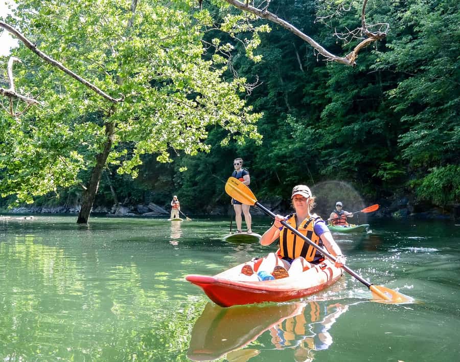 Bryson City: Fontana Lake Guided Kayak Tour - From NOC’s Adventure Center to the shoreline