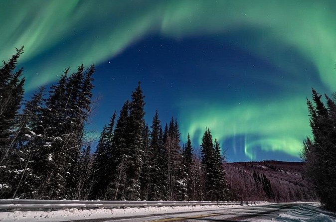 Chena Hot Springs plus Aurora Chase Tour - The switch from resort time to aurora hunting