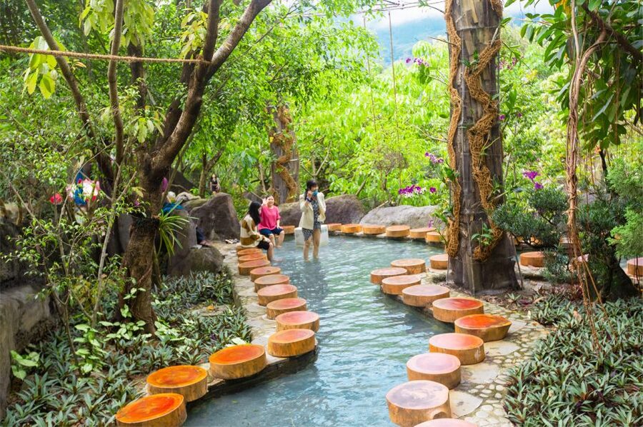 Da Nang: Than Tai Hot Spring Park E-Ticket - Sauna, steam bath, jacuzzi, and hot tub