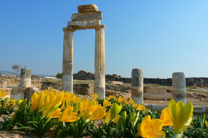 Daily Pamukkale and Kaklik Cave Tour with drop-off at Denizli Airport - Hierapolis gives Pamukkale its ancient setting