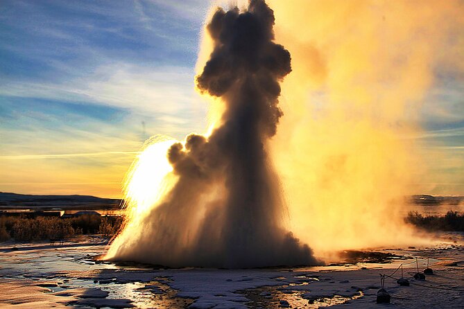 Day Trip to the Golden Circle and Blue Lagoon from Reykjavik - Gullfoss, a powerful waterfall with changing conditions