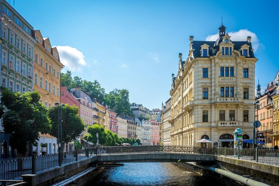 Daytrip from Prague to Karlovy Vary (Hot Springs Area) - Walking the Hot Spring Colonnade