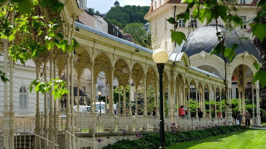 Daytrip from Prague to Karlovy Vary (Hot Springs Area) - Becherovka, the cathedral, and film festival history
