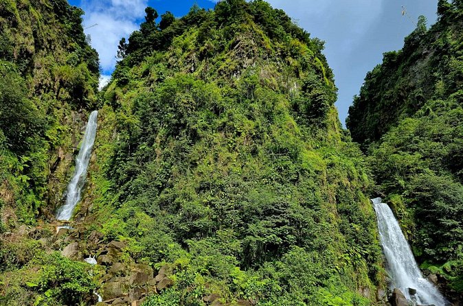 Dominica Adventure Hiking, Swimming, and Hot Springs Tour - Trafalgar Falls and the Mother and Father waterfalls