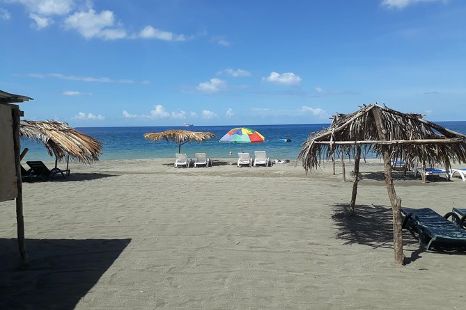 Dominica Half-Day Tour: Mero Beach, Waterfalls, Mineral bath Wotten Waven - Mero Beach, warm water, and a little cricket