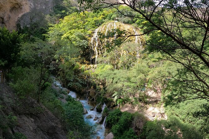 Early & Express Tolantongo Hot Springs - Caves, tunnel, waterfall, and river