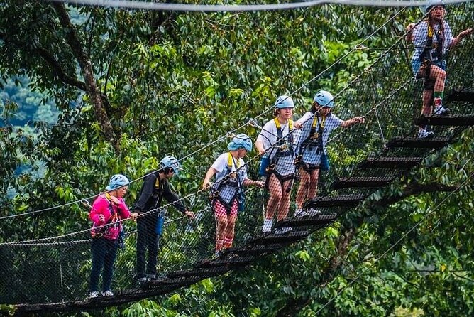 Extream Zipline @ Kingkong Smile and Dip in Hot Spring - What the Kingkong Smile course feels like