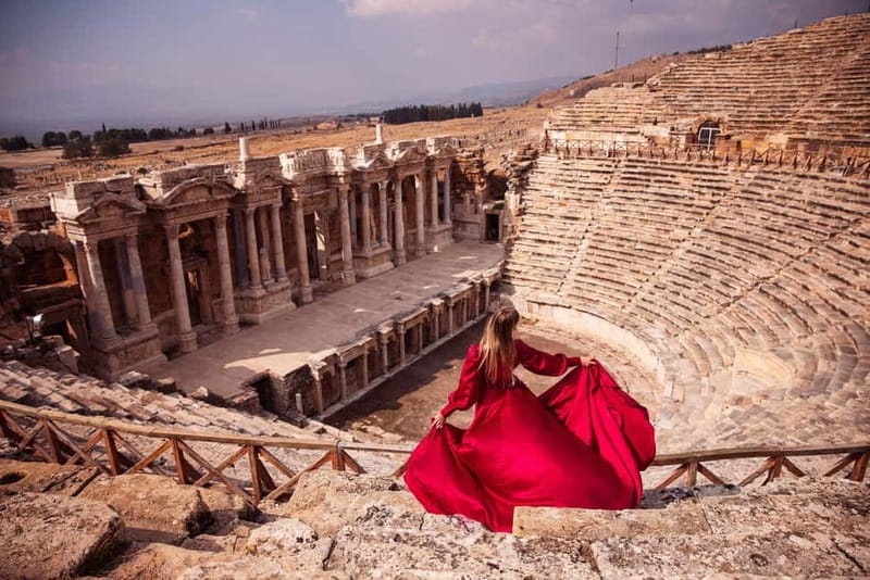 Fethiye: Pamukkale Day Trip w/Hot Air Balloon Ride - Hierapolis gives the day its Roman scale
