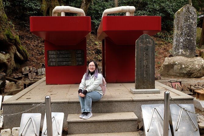 Forest Bathing in Temple and Enjoy onsen with healing power - Walking beneath centuries-old cedar and cypress trees