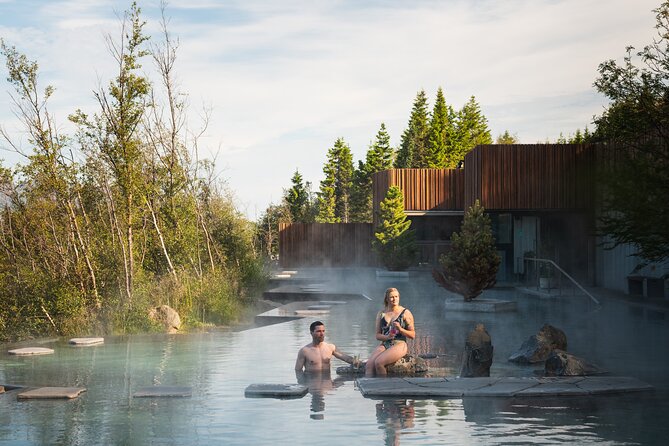 Forest Lagoon Admission Ticket with Towel and One Drink included - The 37°C pools and fjord views