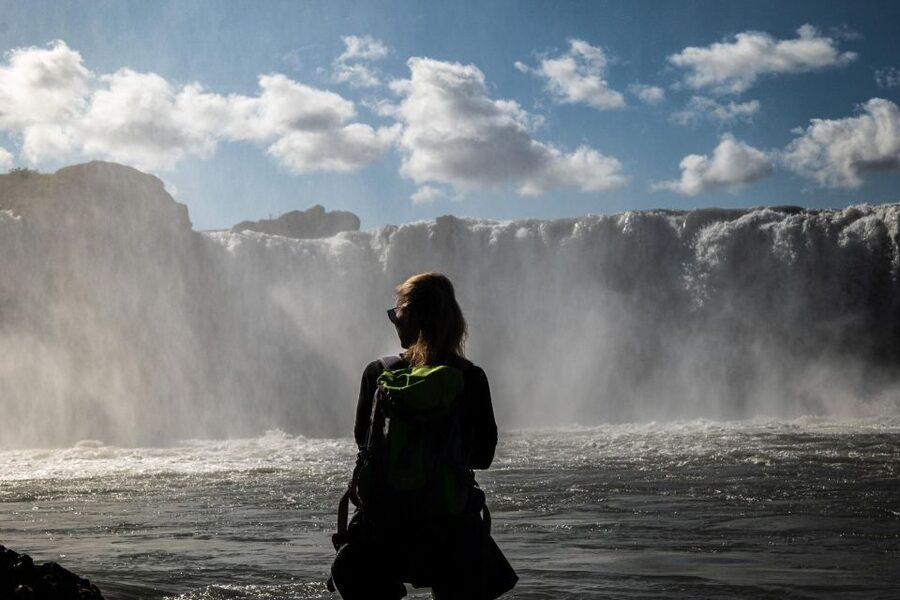 From Akureyri Port: Goðafoss Waterfall & Forest Lagoon Tour - One hour at powerful Goðafoss