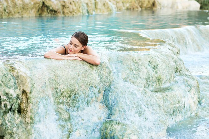 from Civitavecchia: Saturnia natural hot springs experience - Cascate del Mulino: 45 minutes beside the waterfalls