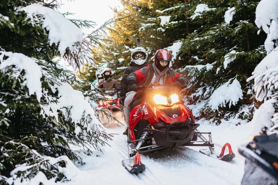 From Krakow: Snowmobile Adventure with Thermal Pools Visit - Snowmobiling in the Tatra foothills