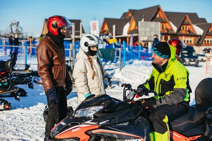 From Krakow: Snowmobile Adventure with Thermal Pools Visit - The van, timing, and group size