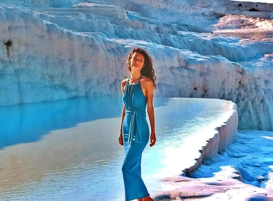 From Kusadasi: Pamukkale & Hierapolis Tour with Entry Ticket - Cleopatra’s Pool and the thermal-water experience