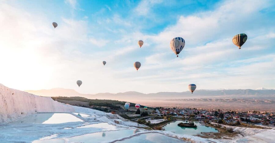 From Marmaris: Pamukkale Balloon Flight Day Trip with Lunch - Breakfast, lunch, and the extra stops