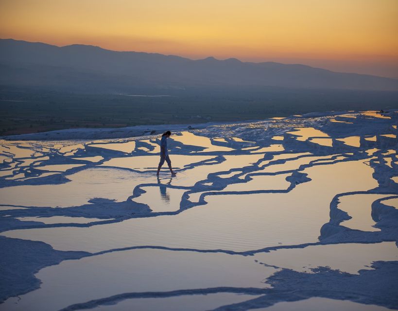 From Marmaris: Pamukkale Evening Tour with Transfer & Dinner - Cotton Castle after the heat of the day