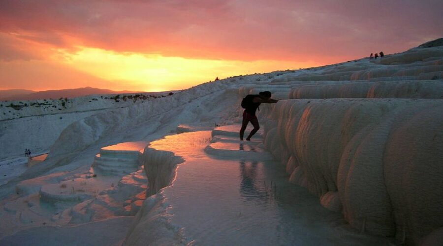 From Marmaris: Pamukkale Evening Tour with Transfer & Dinner - Hierapolis, a city above the springs