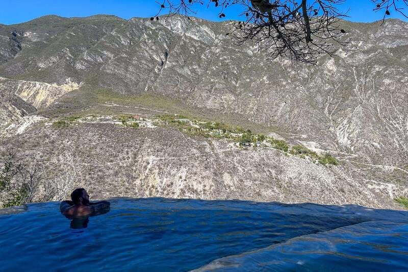 From Mexico City: Tolantongo Hot Springs Day Trip with Guide - Suspension bridge, trails, and mountain views