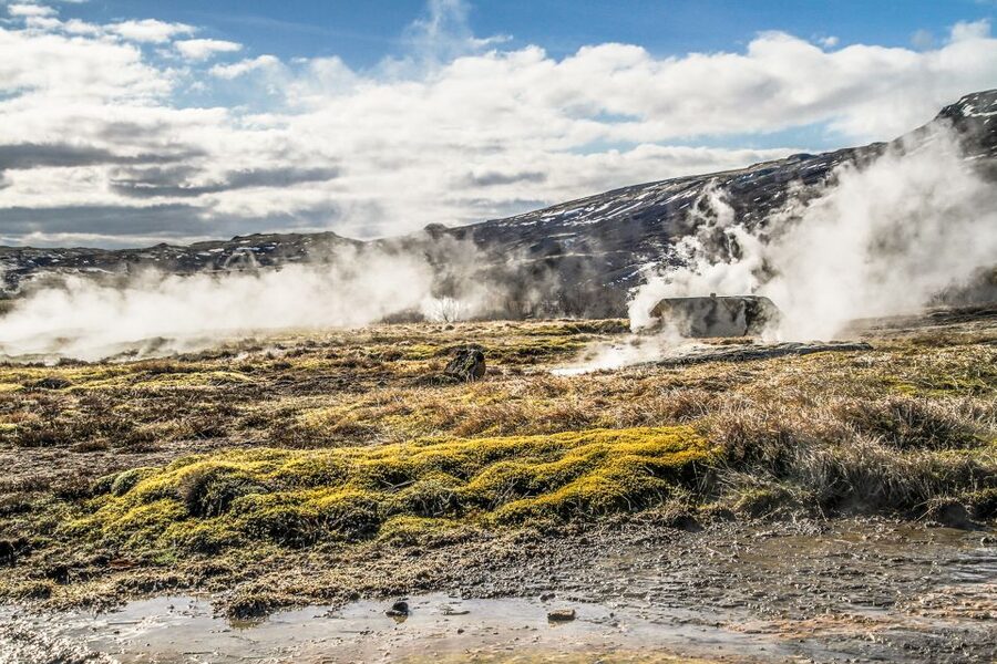 From Reykjavik: Golden Circle, Kerid, & Secret Lagoon Tour - Geysir and Strokkur keep you watching the steam