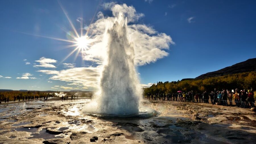From Reykjavik: Golden Circle & Secret Lagoon Guided Tour - Strokkur and the Haukadalur hot-spring field