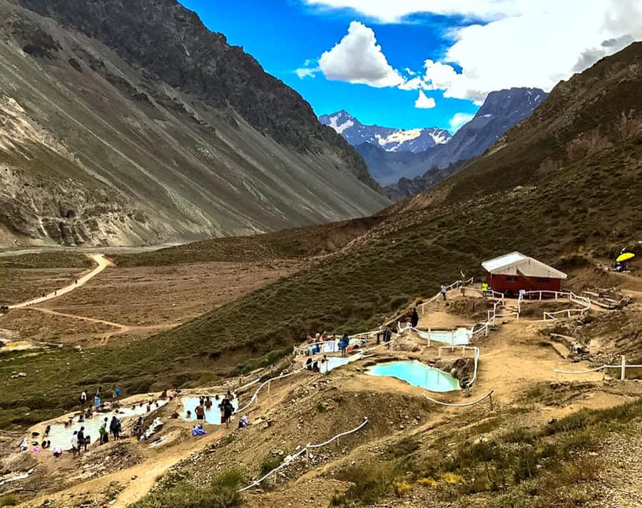 From Santiago: Maipo Canyon Volcano and Hot Spring Tour - Lunch beside the river