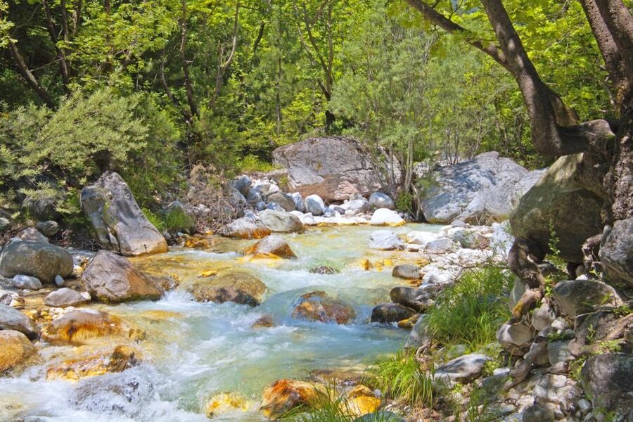 From Thessaloniki: Pozar Thermal Baths & Edessa Day Trip - The road between the baths and Edessa