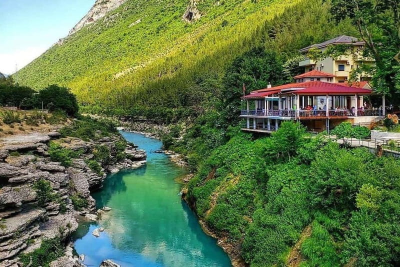 From Tirana/Durres/Golem:Permet, Canyon & Thermal Baths. - Early pickup from Tirana, Durres, or Golem