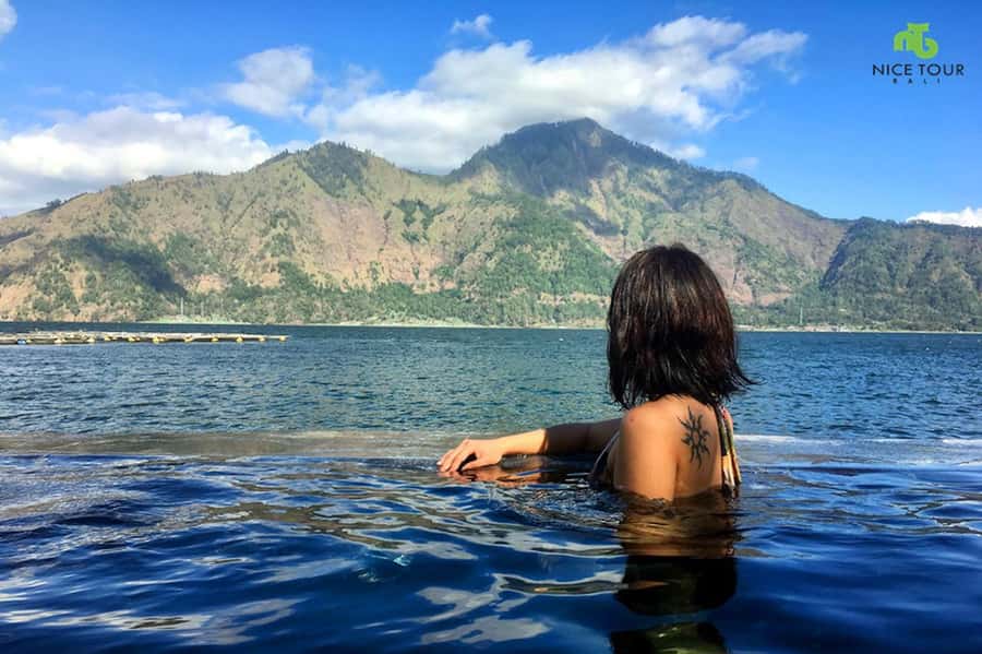 From Ubud: Mount Batur Shared Jeep Sunrise & Hot Spring Tour - Sunrise views without the climb