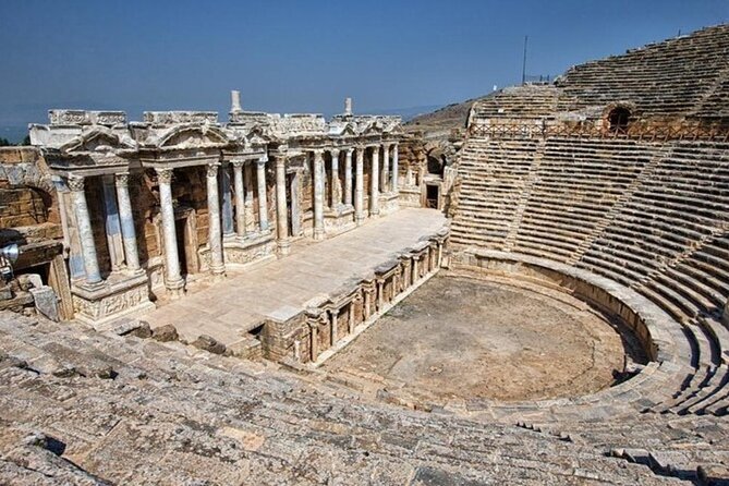 Full Day Salda + Pamukkale and Hierapolis Tour from Antalya - Walking through Hierapolis with a guide