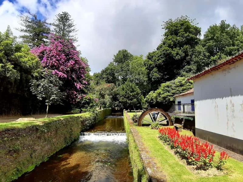 Furnas: Hot Springs, Crater Lake & Geothermal Wonders - Watermills and spray at Ribeira dos Caldeirões