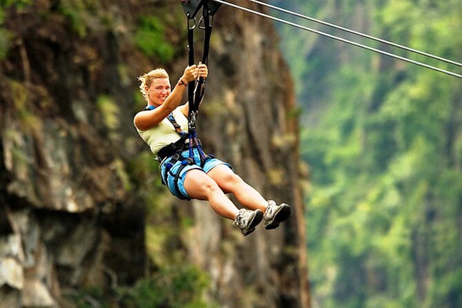 Hue: Full-day Nature’s Bliss From Hot Springs To Zip Line - The 560-meter ride from Ma Yen Hill