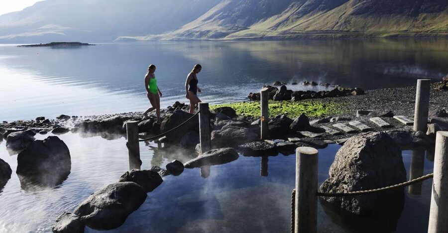 Hvammsvik Hot Springs: Admission Package - Arriving at Reception and Getting Ready