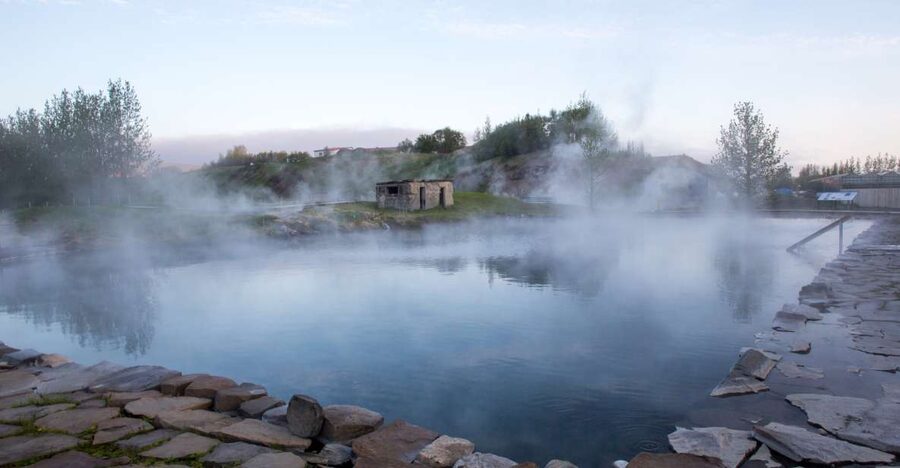 Iceland Secret Lagoon Admission Ticket - What your visit looks like from entrance to water