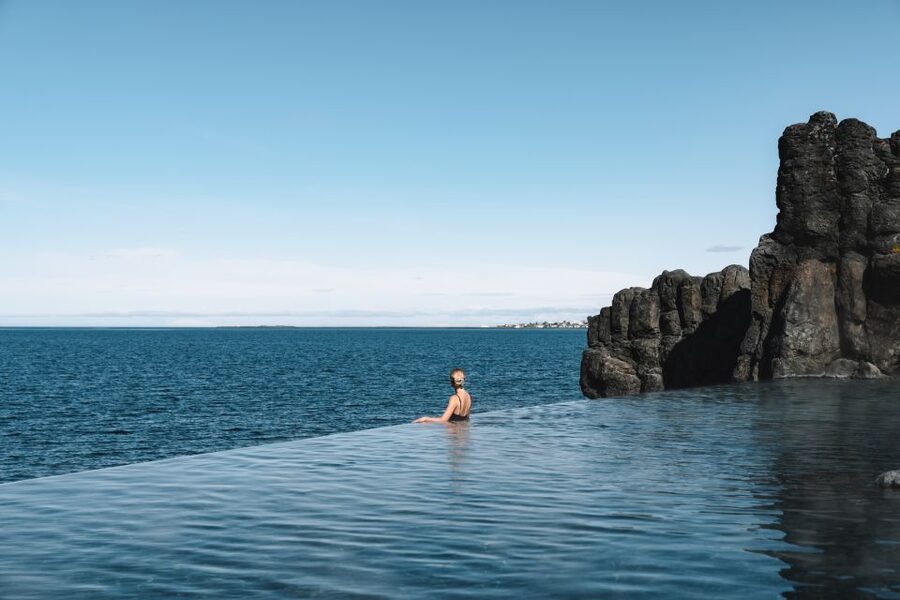 Iceland: Silfra Snorkeling Tour and Sky Lagoon Spa Combo - Getting ready for two-degree water
