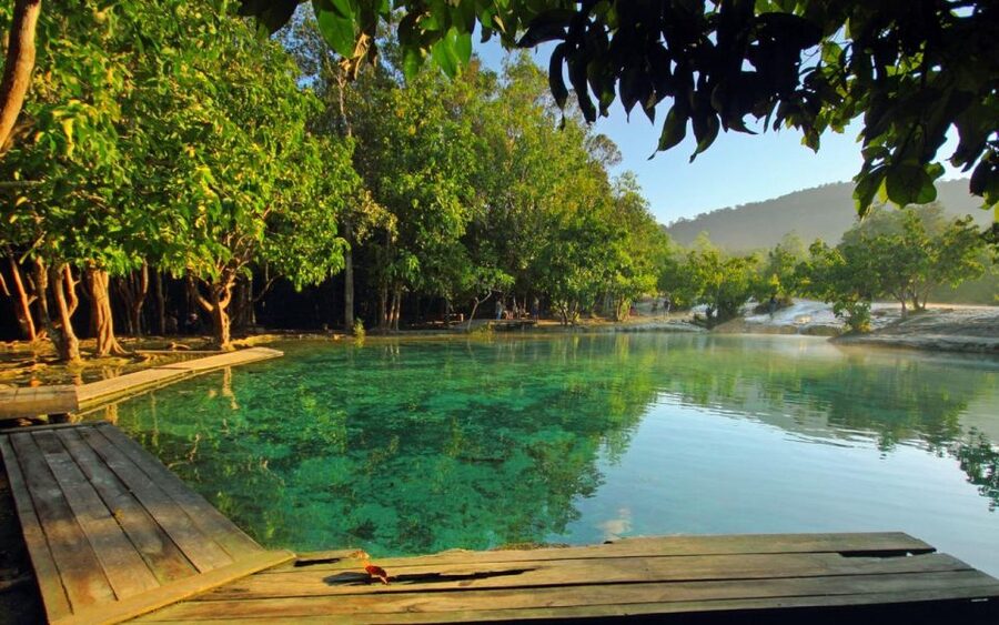 Krabi: Tiger Cave, Hot Springs and Emerald Pool Jungle Tour - A useful Thai buffet break