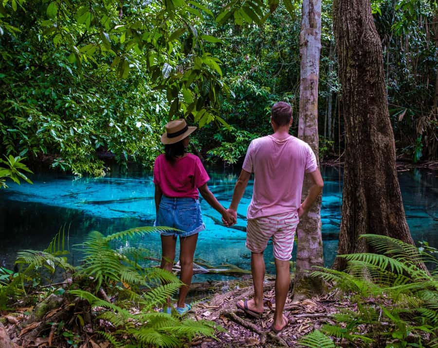 Krabi: Tiger Cave, Hot Springs & Emerald Pool Private Tour - Krabi Hot Springs after the climb
