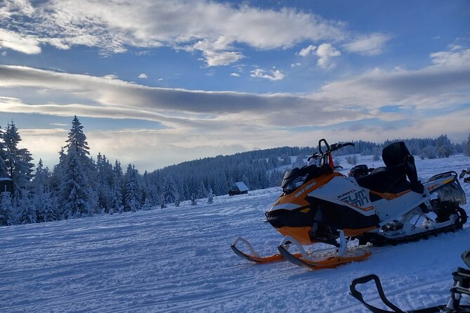 Krakow to Zakopane: Snowmobiles, Hot Springs and Tasting Fun Tour - Riding near Dzianisz